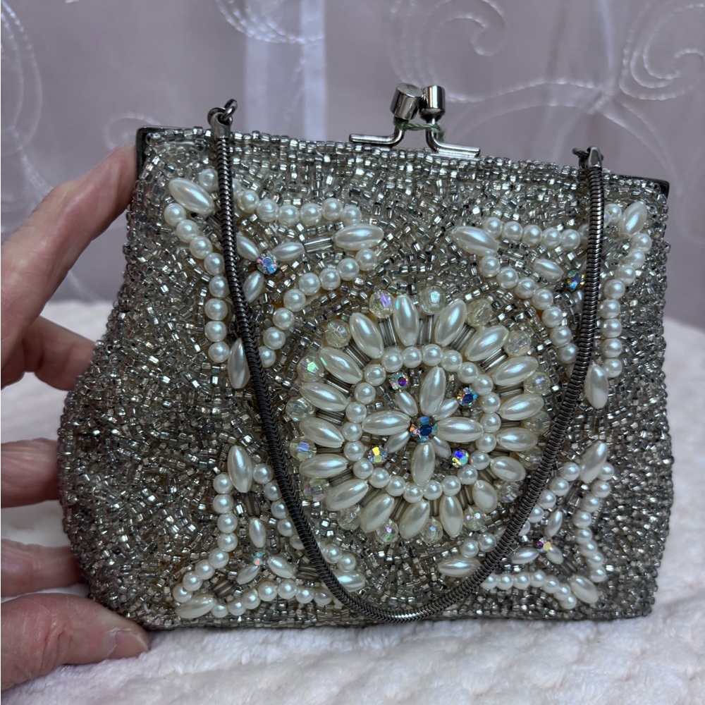 Vintage JEM Exclusive Handmade Beaded Evening Bag